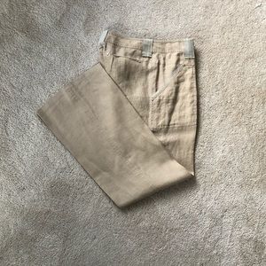 Gianni Bini Tan Linen Pants